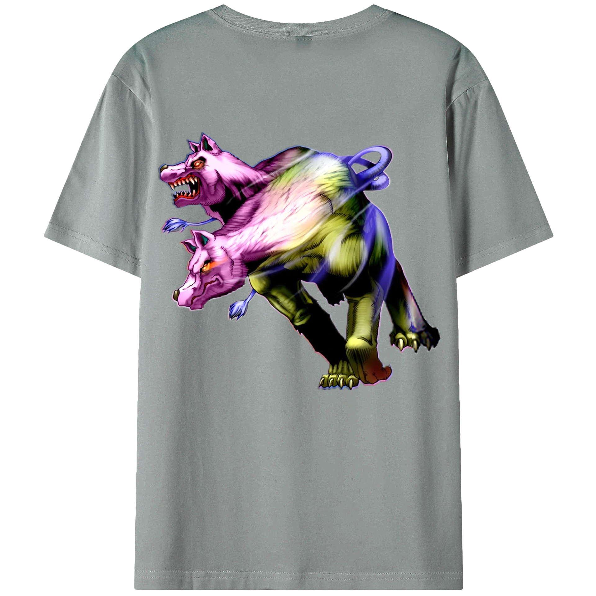 （画像用） 遊☆戯☆王 Yu-Gi-Oh! 綿100％ メンズ半袖Tシャツ（バックプリント） 通気性